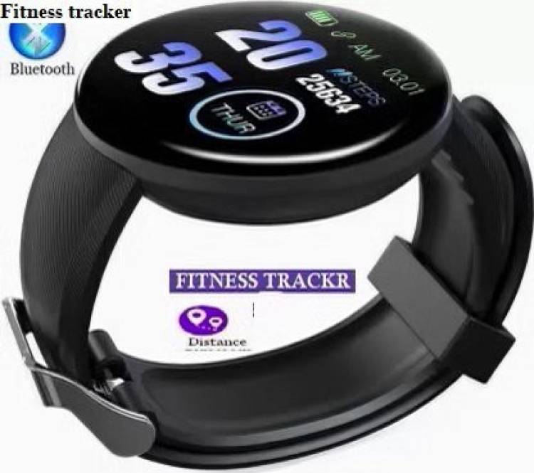 Bashaam PA268 D18_MAX FITNESS TRACKER BLUETOOTH SMART WATCH BLACK(PACK OF 1) Smartwatch Price in India