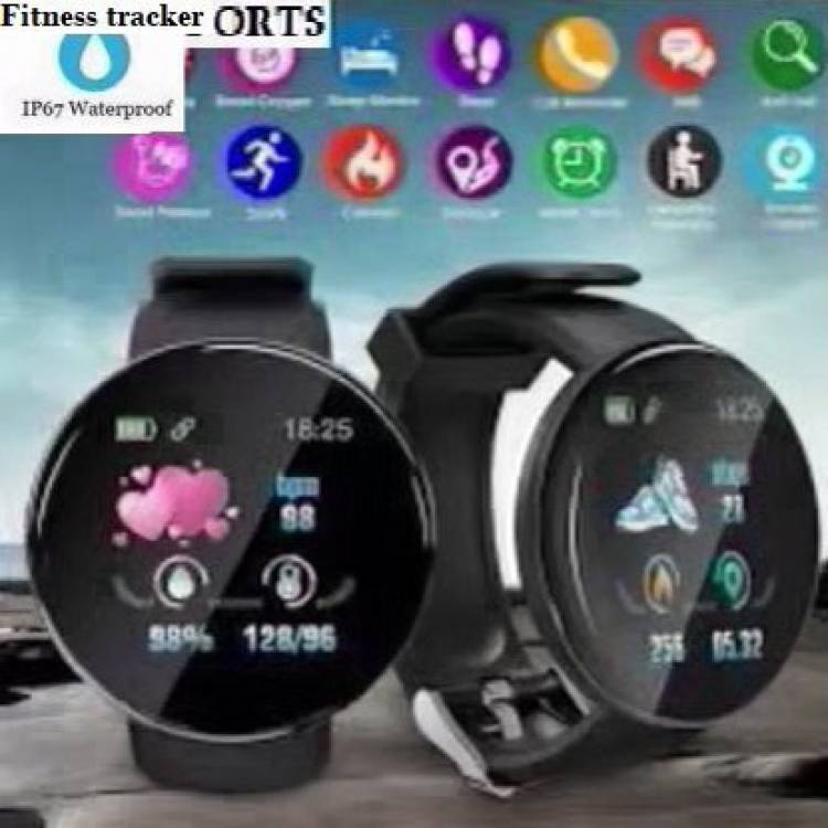 Stybits PA363 D18_PLUS SLEEP TRACKER MULTI SPORTS SMART WATCH BLACK(PACK OF 1) Smartwatch Price in India