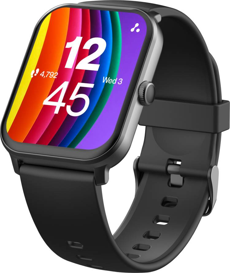 Ambrane Wise Eon Pro1.85" lucid display with BT calling Smartwatch Price in India