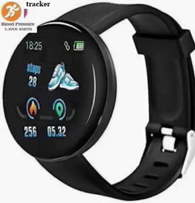 Bymaya PA549 D18_PLUS SLEEP TRACKER HEART RATE SMART WATCH BLACK(PACK OF 1) Smartwatch Price in India
