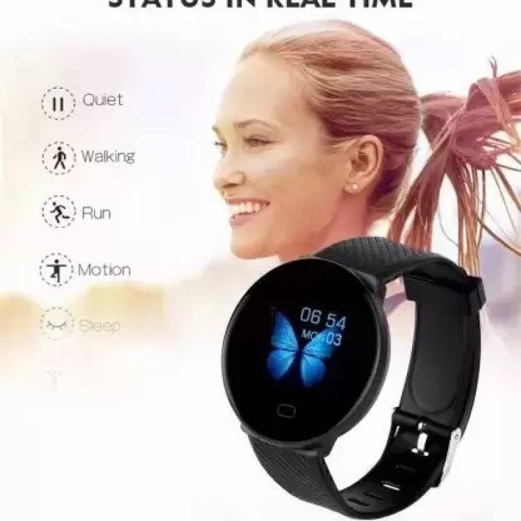 Stybits PA4 D18_MAX FITNESS TRACKER BLUETOOTH SMART WATCH BLACK(PACK OF 1) Smartwatch Price in India