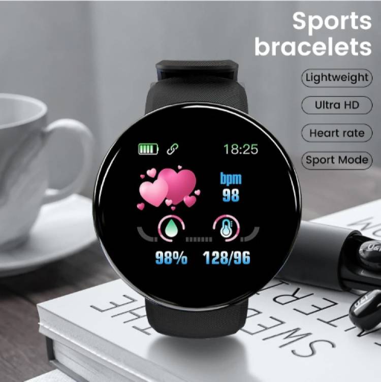 SYARA ATY_588A_D18 SMARTWACH WITH FITNESS TRACKER SLEEP MONITOR FOR MEN WOMEN Smartwatch Price in India