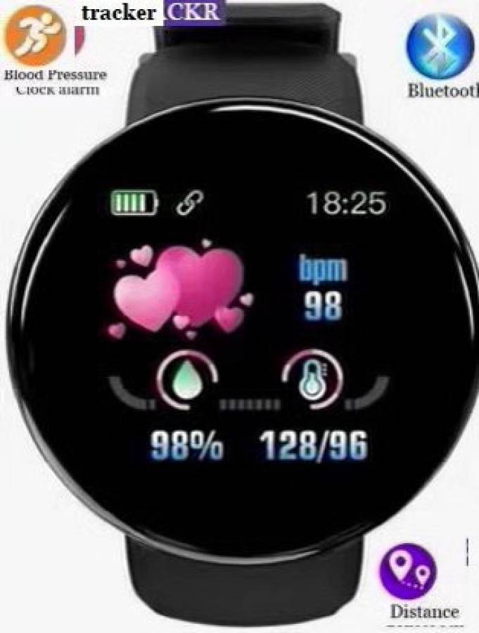 Stybits PA618 D18_ADVANCE SLEEP TRACKER STEP COUNT SMART WATCH BLACK(PACK OF 1) Smartwatch Price in India