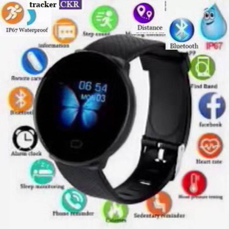 Jocoto PA505 D18_LATEST FITNESS TRACKER HEART RATE SMART WATCH BLACK(PACK OF 1) Smartwatch Price in India
