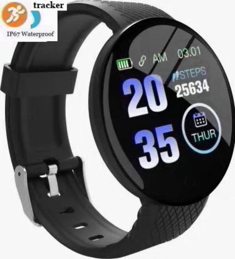 Bashaam PA914 D18_PRO ACTIVITY TRACKER STEP COUNT SMART WATCH BLACK(PACK OF 1) Smartwatch Price in India