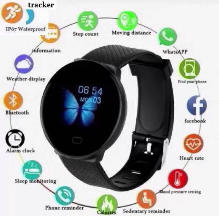 Jocoto PA956 D18_PRO ACTIVITY TRACKER BLUETOOTH SMART WATCH BLACK(PACK OF 1) Smartwatch Price in India
