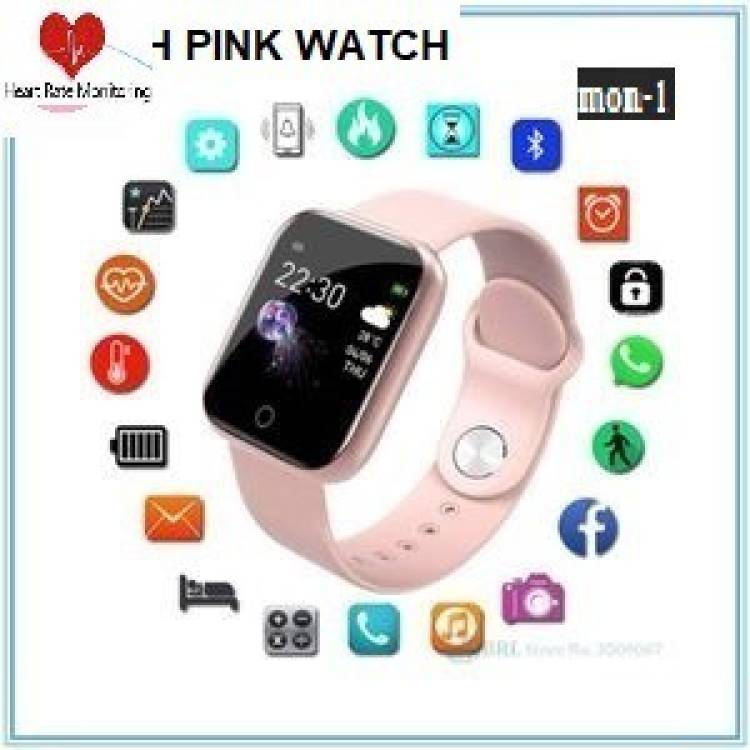 Actariat D1870_D20PINK MAX ACTIVITY TRACKER MULTI SPORTS SMART WATCH BLACK(PACK OF 1) Smartwatch Price in India