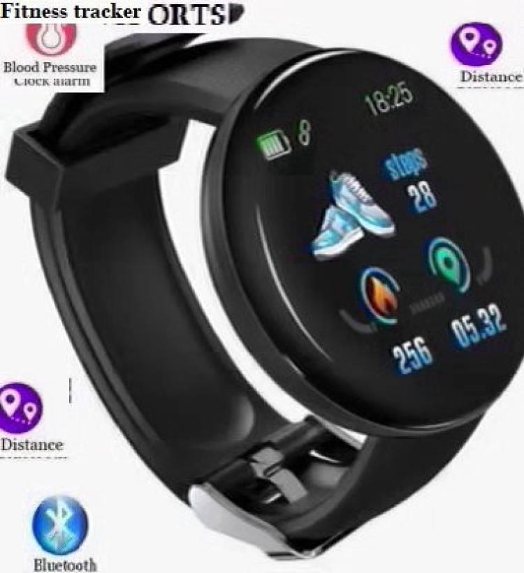 Bashaam PA65 D18_ULTRA ACTIVITY TRACKER HEART RATE SMART WATCH BLACK(PACK OF 1) Smartwatch Price in India
