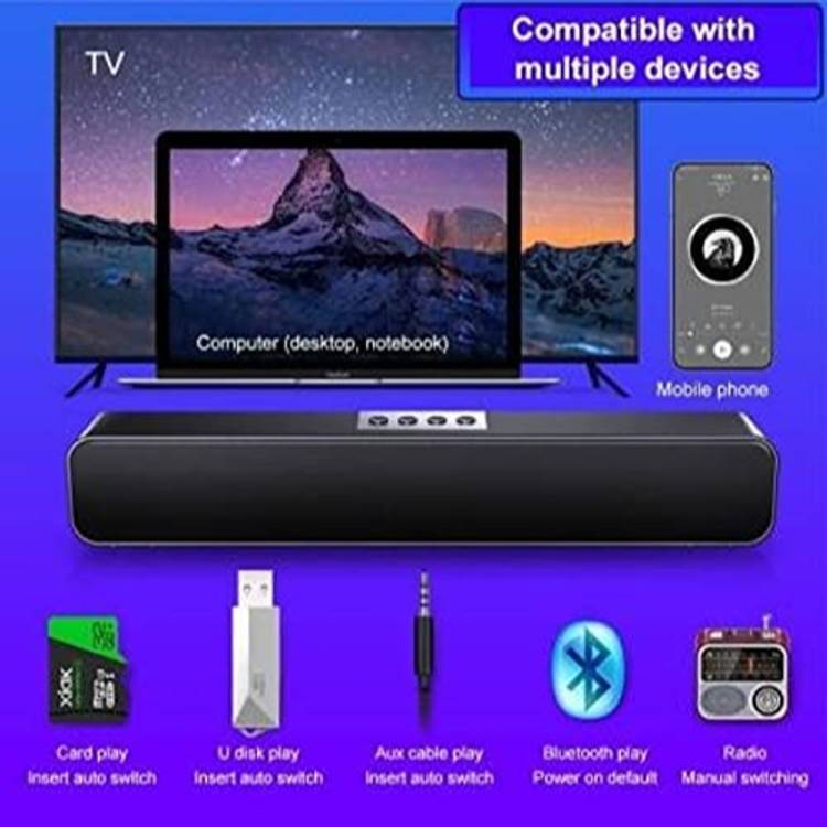 Clairbell ATD_457S_YST3502/E91 WIRELESS BLUETOOTH SOUNDBAR FOR TV,HOME,DESKTOP SPEAKER 48 W Bluetooth Soundbar