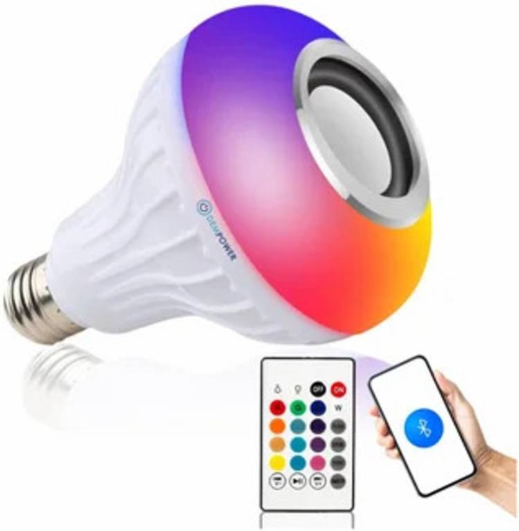 IMMUTABLE Led Bulb Bluetooth Speaker Music Light White Light SAW27 56 W Bluetooth Home Audio Speaker