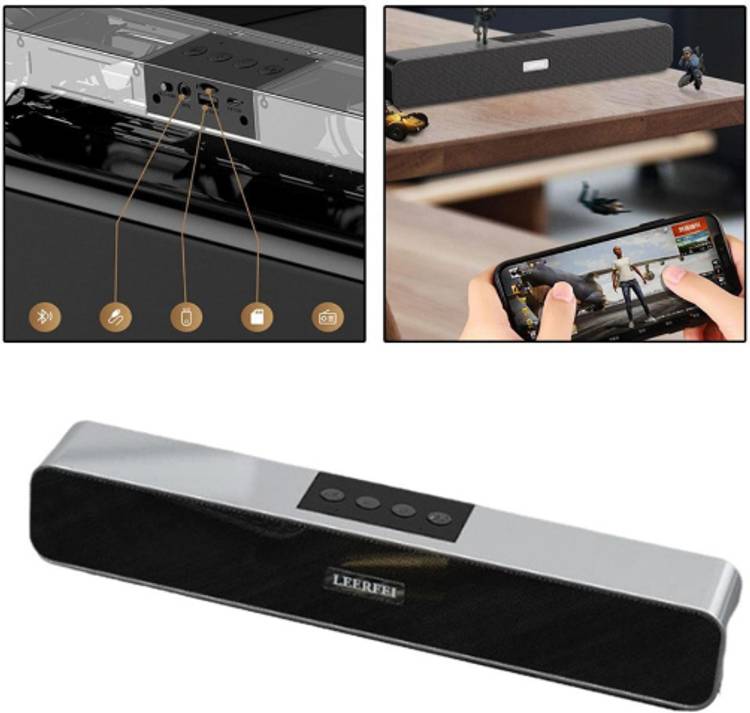 GUGGU AC_1000A_E91 WIRELESS BLUETOOTH DESKTOP PC LOUDER SPEAKER WIH AUX,SD CARD SLOT 48 W Bluetooth Soundbar