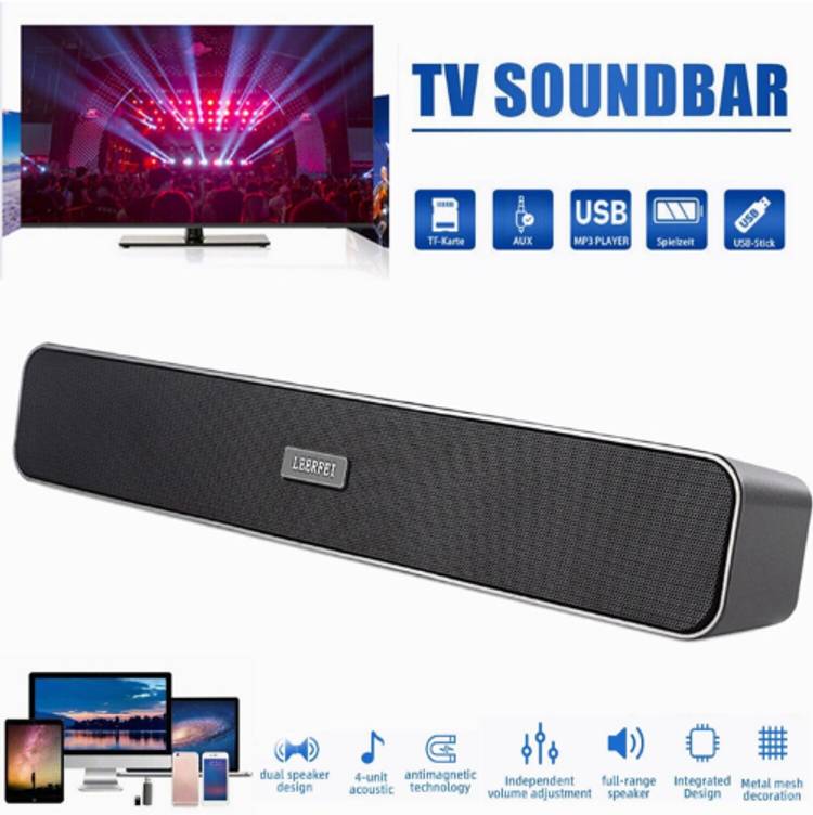 YAROH ATD_471S_E91 WIRELESS BLUETOOTH DESKTOP PC LOUDER SPEAKER WIH AUX,SD CARD SLOT 48 W Bluetooth Soundbar