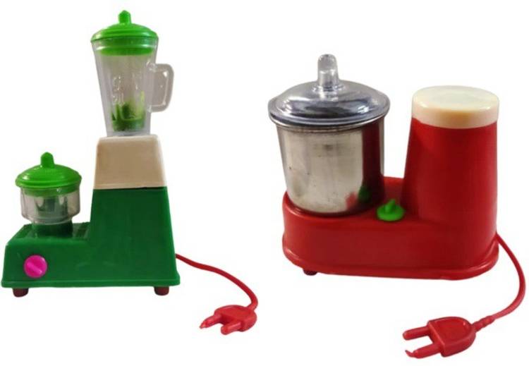 S Mark Plam Size Miniature Mixer, Mixer Grinder Set For Kids | Pack Of 2 |