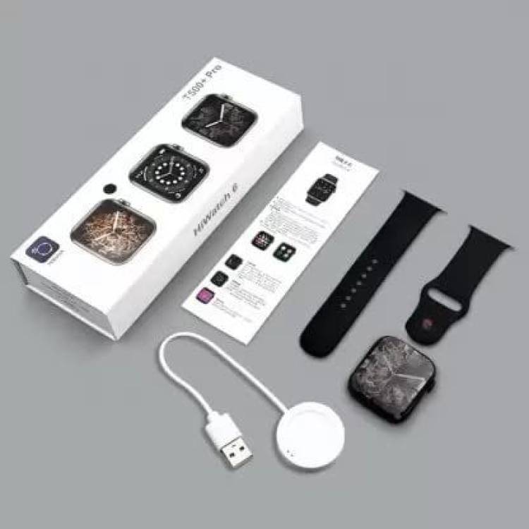 ALPHATROZ T500 black smartwatch with magnatic charger compatiblefeature Smartwatch Price in India