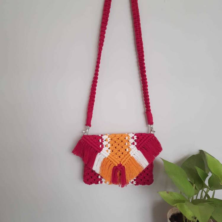 Red, Yellow Women Sling Bag Price in India