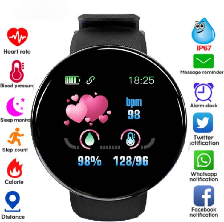 AVUU VGY225S_D18 SMARTWACH WITH FITNESS TRACKER SLEEP MONITOR FOR MEN WOMEN Smartwatch Price in India
