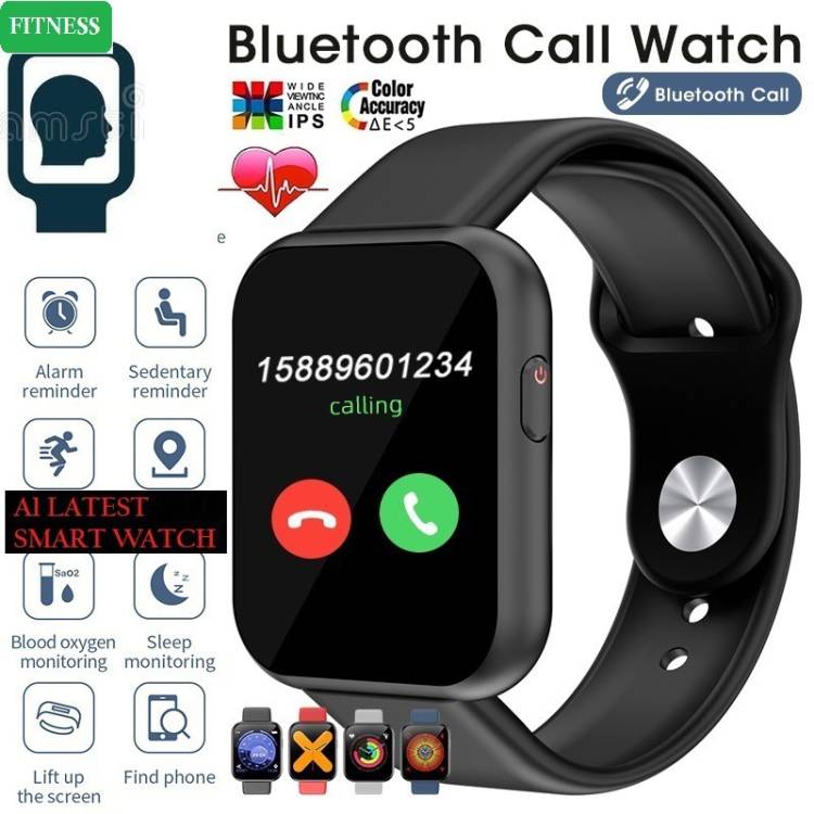 YKARN D1303(A1) LATEST STEP COUNT MULTI FACES SMART WATCH BLACK (PACK OF 1) Smartwatch Price in India