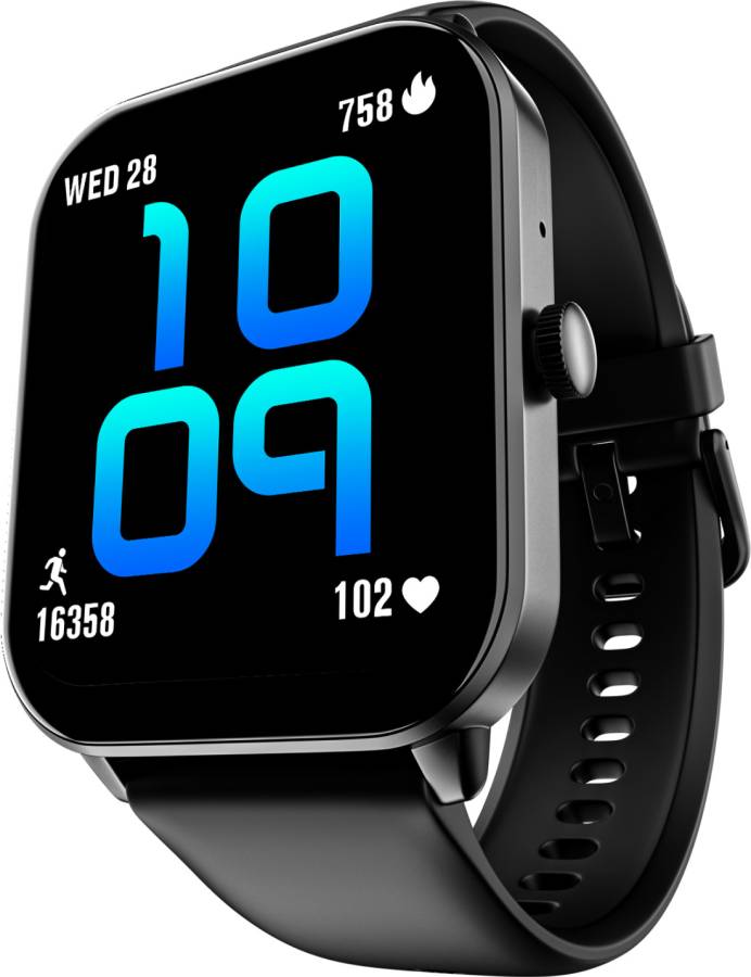 Noise Qube 2 1.96" display with Bluetooth Calling, Built-in Games, AI Voice Assistant Smartwatch Price in India