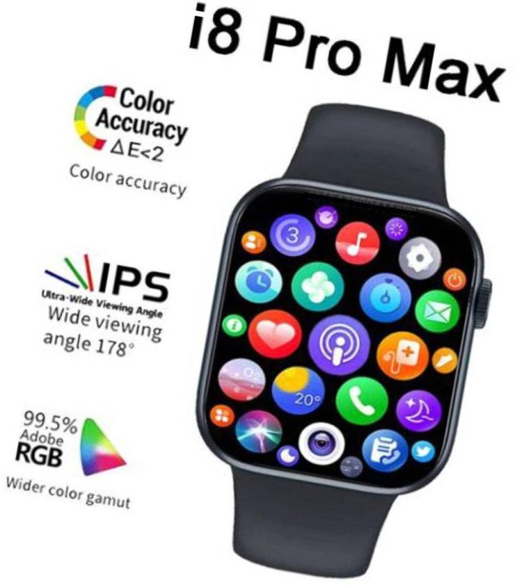 Correngo i8 Pro Max - [Sedentary/Blood Pressure/Heart Rate/Sleep Monitoring/Blood Oxygen] Smartwatch Price in India