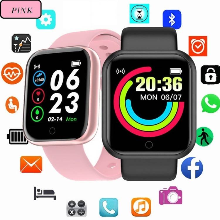 Jocoto B874_D20 MAX STEP COUNT FITNESS TRACKER SAMRT WATCH PINK(PACK OF 1) Smartwatch Price in India