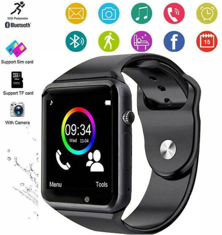 Longan A1 Smart Watch Phone - Support Bluetooth/Voice Calling/SIM/Memory Card/Camera Smartwatch Price in India