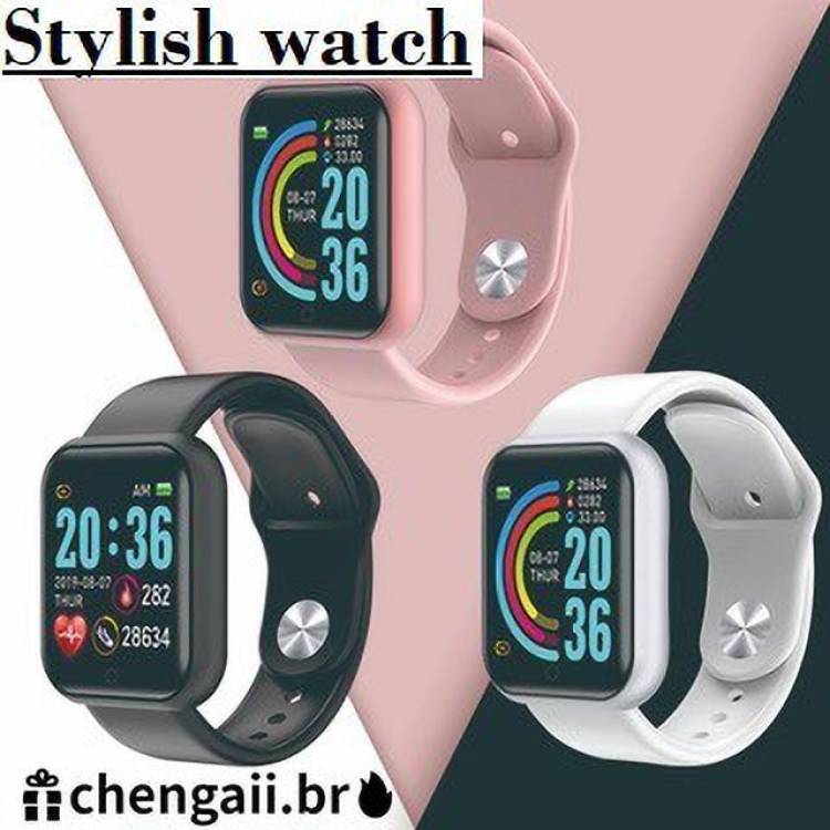 Jocoto B543_D20 PLUS MULTI FACES HEAR RATE SAMRT WATCH PINK(PACK OF 1) Smartwatch Price in India