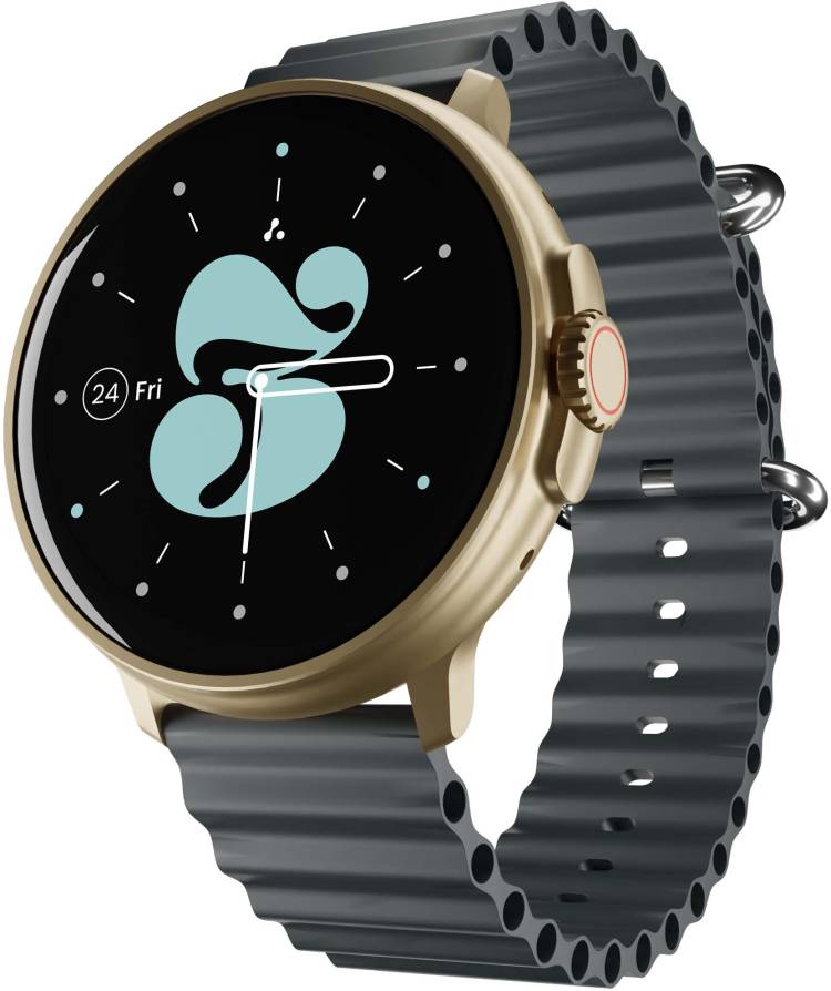 Ambrane Rush 1.39'' Premium aesthetics BT Calling, Working Crown with always on display Smartwatch Price in India