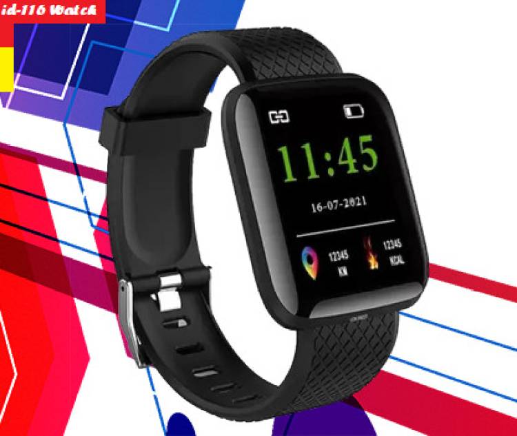 Bydye V1169 ID116 MAX CALORIES COUNT SMARTWATCH BLACK (PACK OF 1) Smartwatch Price in India