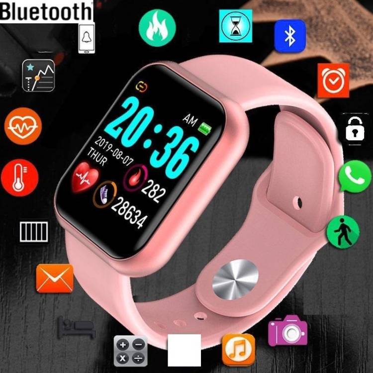 Jocoto B106_D20 MAX STEP COUNT FITNESS TRACKER SAMRT WATCH PINK(PACK OF 1) Smartwatch Price in India