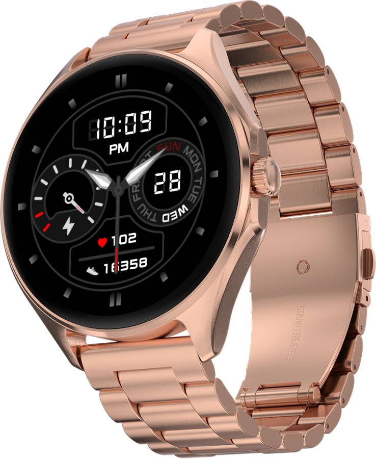 Fire-Boltt Apollo 3 Luxury Stainless Steel Smart Watch, 1.43" Super AMOLED, BT Calling Smartwatch Price in India
