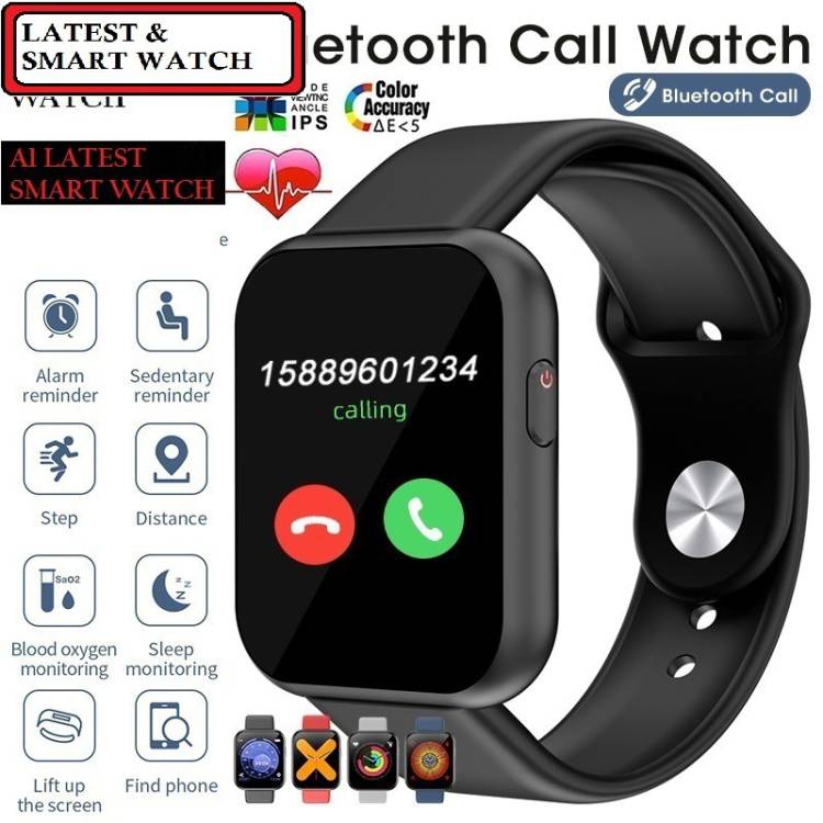 Stybits OP2215_D20 LATEST HEART RATE STEP COUNT SMART WATCH BLACK(PACK OF 1) Smartwatch Price in India