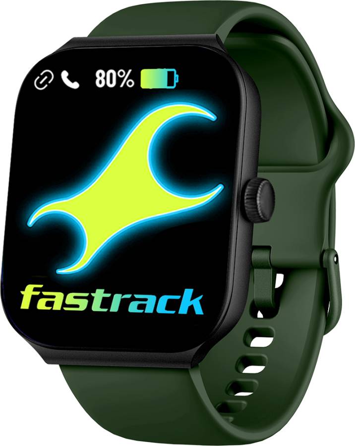 Fastrack Revoltt FS1 Max|Biggest 1.95'' UltraVU Curve Display|BT Calling|100+ Multisports Smartwatch Price in India