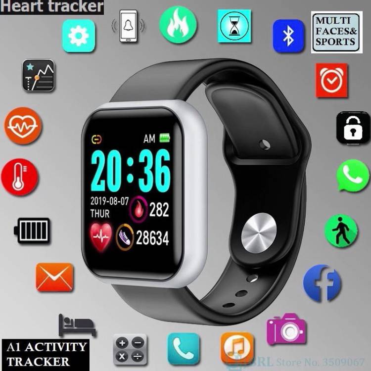 Stybits OP1782_D20 ADVANCE ACTIVITY TRACKER SLEEP MODE SMART WATCH BLACK(PACK OF 1) Smartwatch Price in India