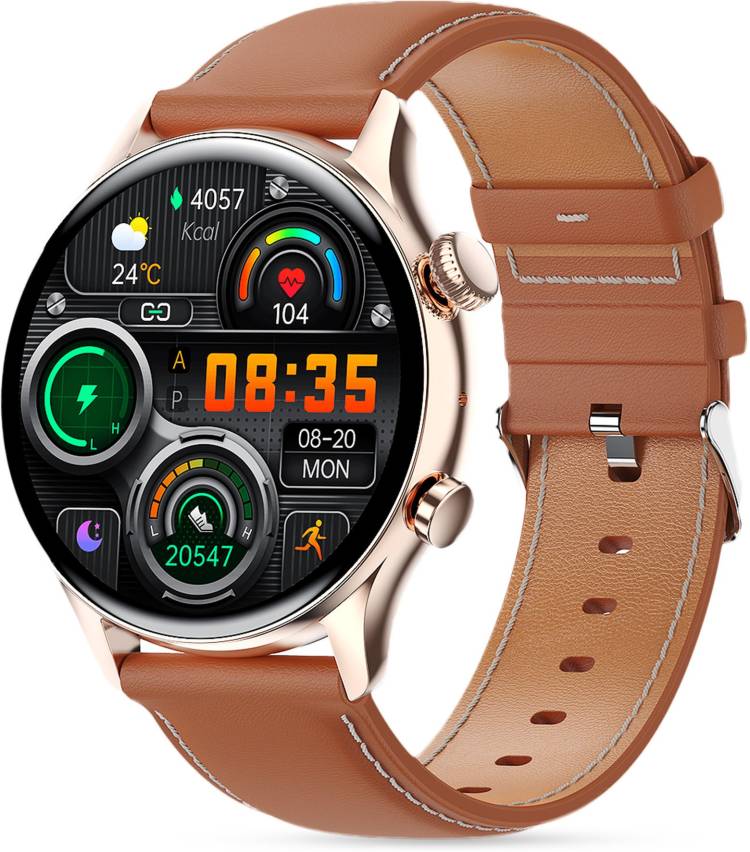 Gizmore GizFit GLOW AMOLED with 3.4 Cm | ALWAYS-ON | 550 NITS Brightness | BT Calling Smartwatch Price in India