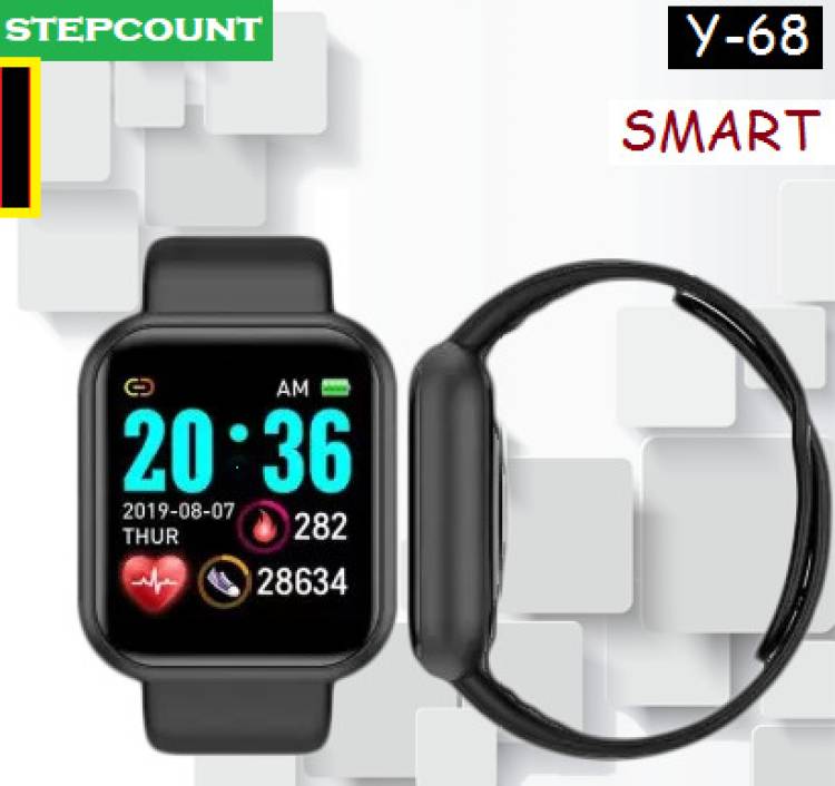 Bygaura H353_Y68 MAX CALORIES COUNT SMARTWATCH BLACK (PACK OF 1) Smartwatch Price in India