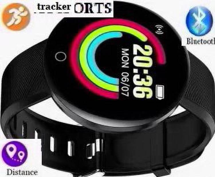 Jocoto PA847 D18_LATEST FITNESS TRACKER MULTI SPORTS SMART WATCH BLACK(PACK OF 1) Smartwatch Price in India
