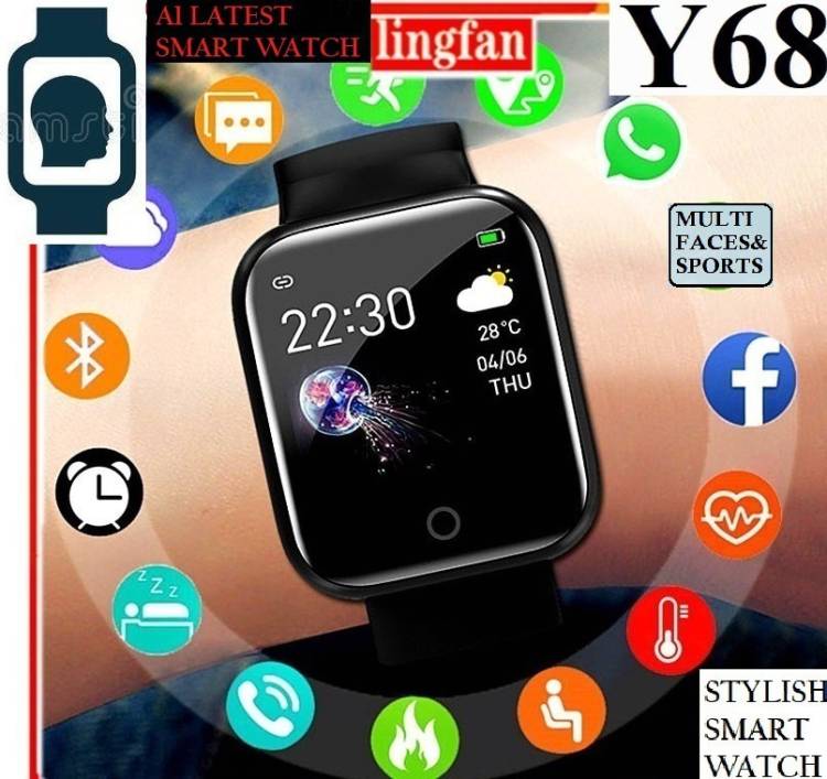 YKARN OP1198_D20 MAX ACTIVITY TRACKER SLEEP MODE SMART WATCH BLACK(PACK OF 1) Smartwatch Price in India