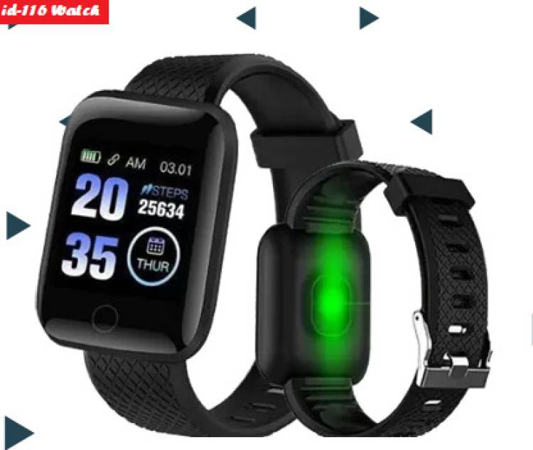 DILSHER V1105 ID116 ADVANCED STEP COUNT SMARTWATCH BLACK (PACK OF 1) Smartwatch Price in India