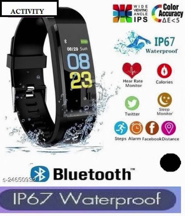 Jocoto E701_ID115 ULTRA FITNESS TRACKER STEP COUNT SMART WATCH BLACK(PCAK OF 1) Smartwatch Price in India