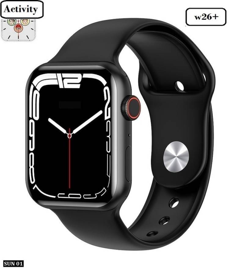 Bydye A778_W26+ MAX MULTI FACES SLEEP TRACKER SMART WATCH BLACK (PACK OF 1) Smartwatch Price in India