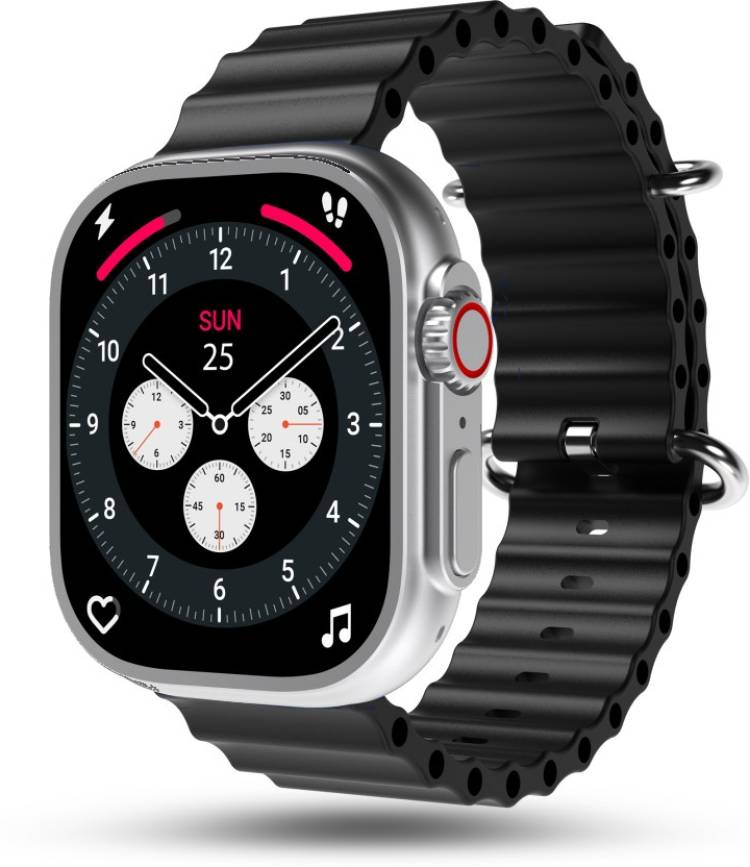 Ucool Ultron 1.96" Infinite Display,BT Calling, High Resolution, Health Suite Smartwatch Price in India