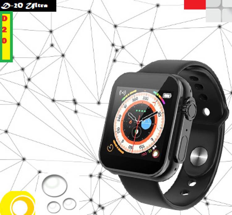 Bydye B409_D20 ULTRA CALORIE COUNT SMARTWATCH BLACK (PACK OF 1) Smartwatch Price in India