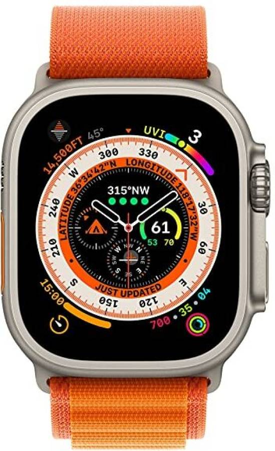 Ratixes Ultra Series 8 Wireless smartwatch Bluetooth Calling watch Orange Strap Smartwatch Price in India