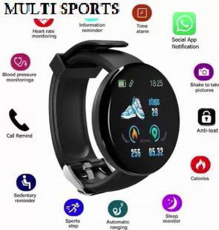 Stybits A42 D18_ ADVANCE SLEEP TRACKER ACTIVITY TRACKER SMART WATCH BLACK (PACK OF 1) Smartwatch Price in India