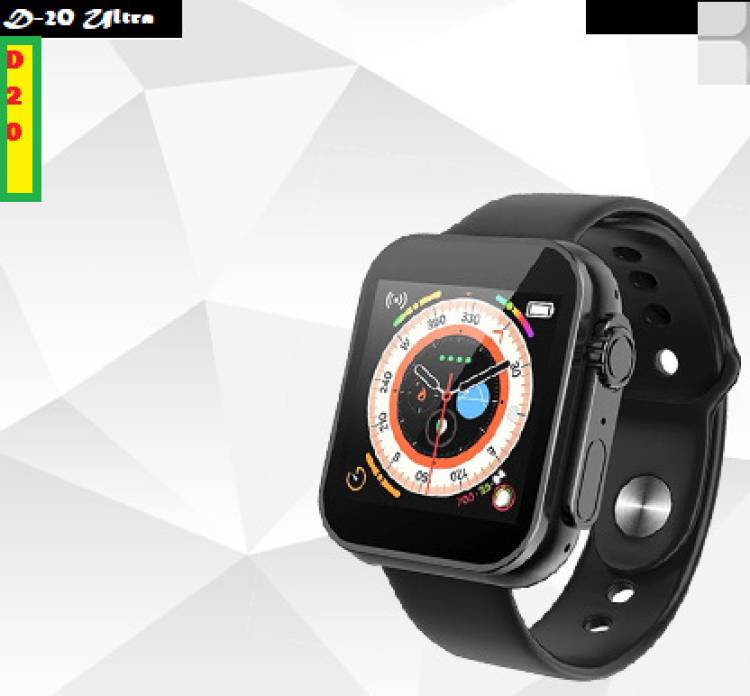 Bydye B11_D20 ULTRA HEART RATE MONITOR SMARTWATCH BLACK (PACK OF 1) Smartwatch Price in India