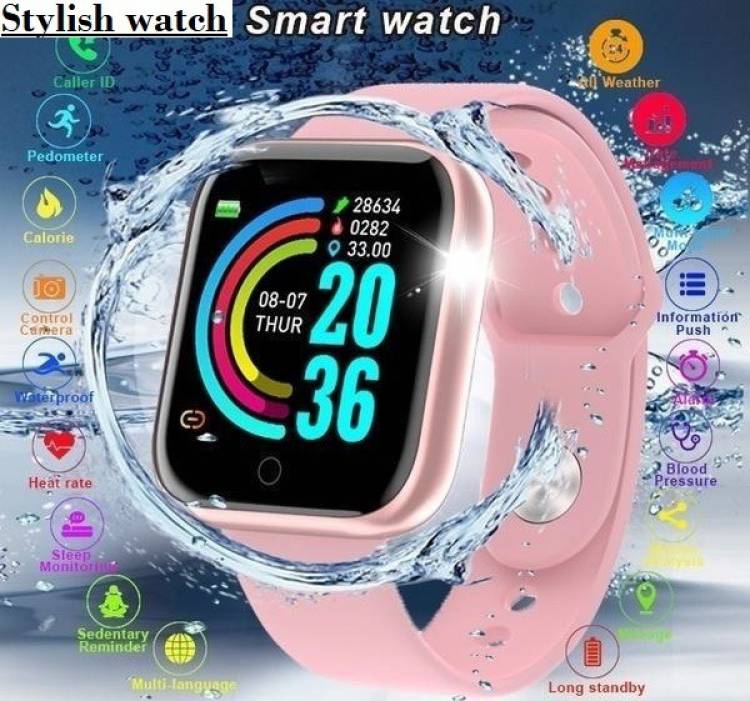 Jocoto B1078_D20 MAX STEP COUNT FITNESS TRACKER SAMRT WATCH PINK(PACK OF 1) Smartwatch Price in India