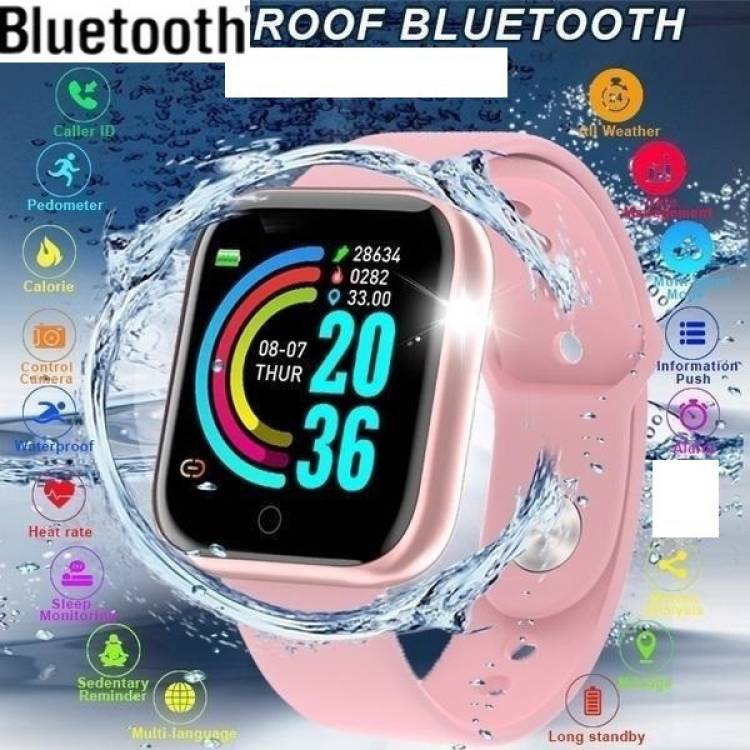 Bashaam B39_D20 PLUS MULTI FACES HEAR RATE SAMRT WATCH PINK(PACK OF 1) Smartwatch Price in India