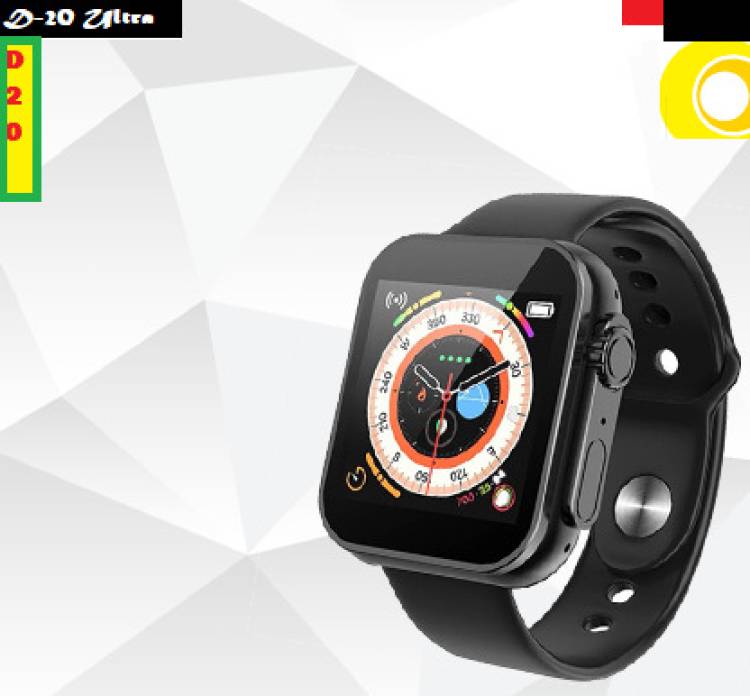 Bashaam B25_D20 ULTRA CALORIE COUNT SMARTWATCH BLACK (PACK OF 1) Smartwatch Price in India