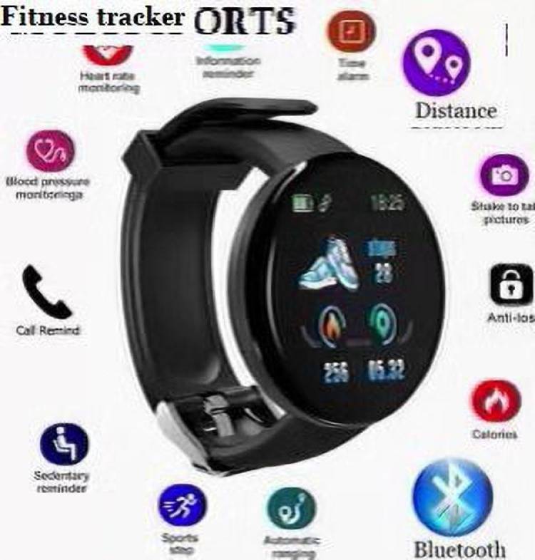 Bymaya PA233 D18_ULTRA ACTIVITY TRACKER HEART RATE SMART WATCH BLACK(PACK OF 1) Smartwatch Price in India