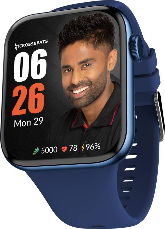 CrossBeats Ignite Hustl 2.01" HD Display, Dual Speaker, BT Calling, 500+ Watch Faces Smartwatch Price in India